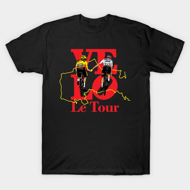 VELO LOVE Le Tour T-Shirt by reigedesign